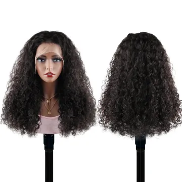 Wholesale Natural Human Hair 13x4 Bob Curly Lace Front Wig 180% Density