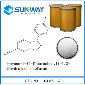 High Quality organic intermediate 64169-67-1 1-(4-Fluorophenyl)-1,3-dihydro-isobenzofuran-5-carbonitrile