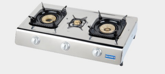 Stainless Steel Gas Stove with Brass Burner Cap