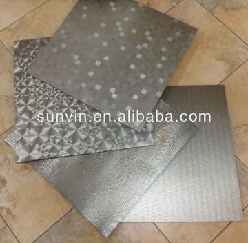 600X600 metallic glazed rustic ceramic floor tile with competive price