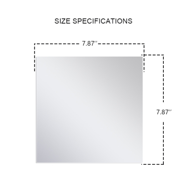 Mirror Square Square Borderless - กระจกตกแต่งบ้าน (Mirror Mirror (Christmas Retro Luxury Simple)