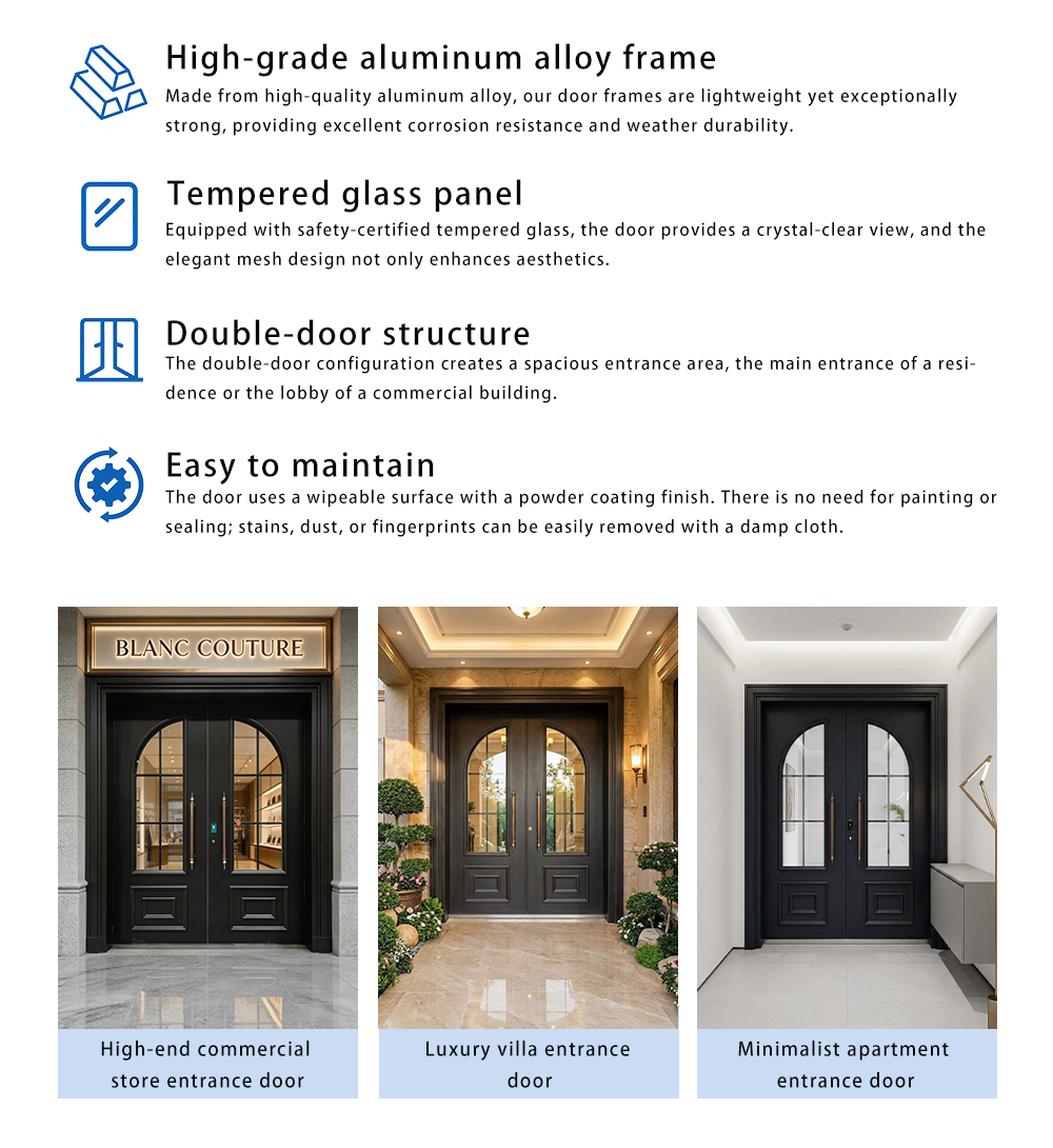 Glass Cast Aluminum Doors-01-X-3