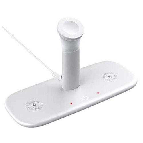 Caricabatterie wireless rosso lampeggiante