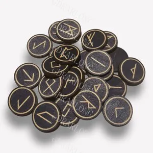 Wooden Rune Set for Alchemical Meditation and Home Decor