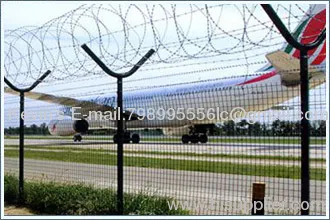 Galvanized+powder Coated Airport Perimeter Fence 