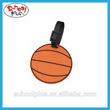 Cartoon Shape Basketball Luggage Tag, Pvc Leather For Luggage Tag
