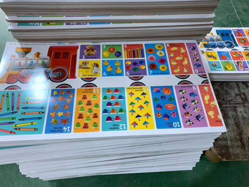 Samling pedagogiska kort spelkort för baby CMYK utskrift automatiserad fabrik