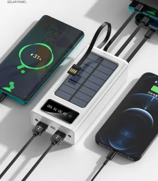 Waterproof Portable Solar Phone Charger: 30000mAh, 20000mAh, and 10000mAh Power Banks with Solar Energy Technology