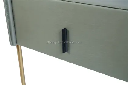 Budget-Friendly Luxury Leather-Look PU PVC Bedside Table
