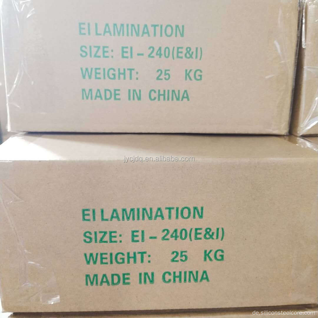 Chuangjia Factory Manufacture Silicon Electrical Stahlblech EI Laminierung für Transformatorkern aus 50 WW800