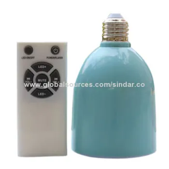 Latest Wall Mount Speaker with LED Bulb and Remote Control