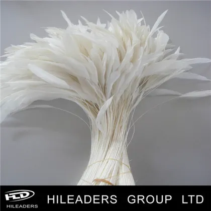 Hot Sale Dye Tear White Rooster Feather