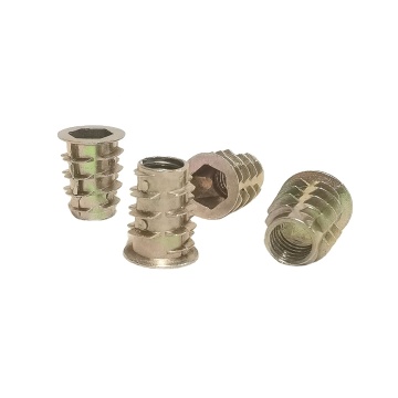 Zinc Alloy Furniture Screw-in Nut M8*18 Countersunk Head Wood Insert Nut