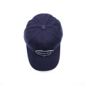 Navy Blue Applique Solid Baseball Cap