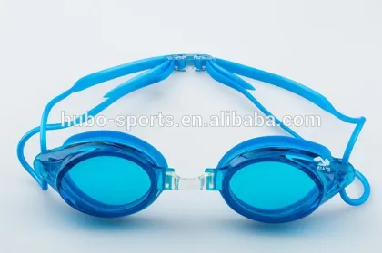 2015 safety summer sports glasses blue lens anti fog myopia swimming goggles