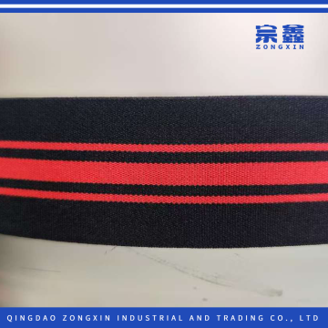 حزام مطاطي مخطط باللون الأحمر للملابس الرياضية