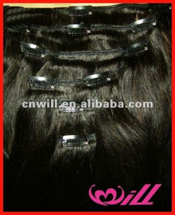 Cheap Indian Remy Hair 180g Remy Clip In Hair Extensions Virgin Remy Hair