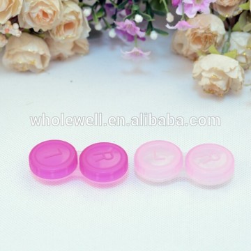 Factory outlet Contact Lens Case, contact lens double box, simple double colors contact lens case