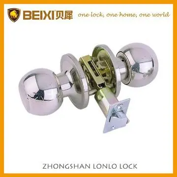 Polish stainless steel knob tubular safety locks for doors