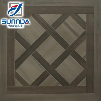 Living Room Balcony Tiles Inkjet Digital Classical Pattern Glaze Ceramics Like Wood Rustic Porcelain Tile