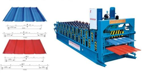 Iron Glazed Corrugated Roofing Sheet Machine with Double Deck (XM3-25)