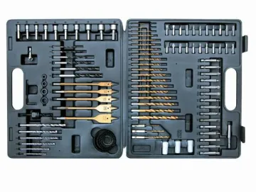 101 PCS HSS drill bit sets(SCREWDRIVER BITS/MASONRY DRILL BITS/NUT DRIVER)