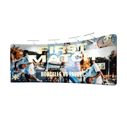 exhibition curved booth display stand