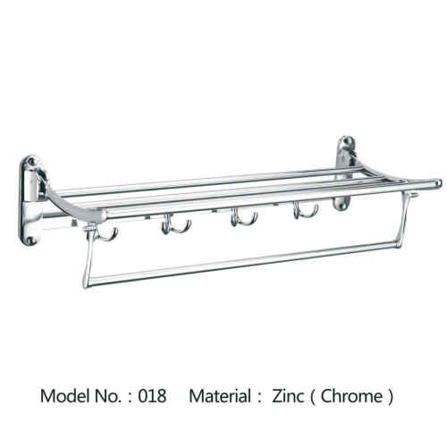 Bathroom Accessories Zinc Chrome Wall Mounted Six Pieces