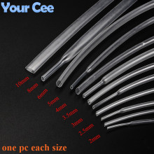 2:1 Heat Shrink Tube Shrinkable Sleeve Heatshrink Tubing Insulation Wire Cable 600V Clear Color 9pc Each Size 2 to 10MM