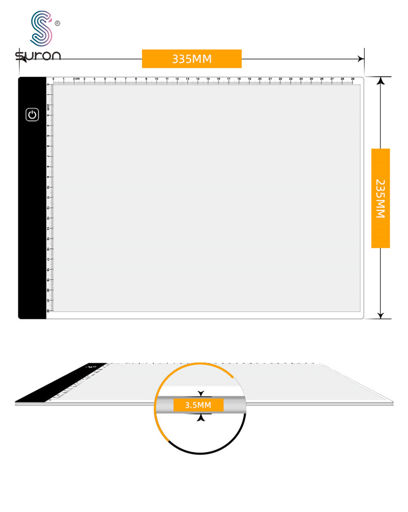 Suron Portable Tracing LED رسم الرسوم المتحركة