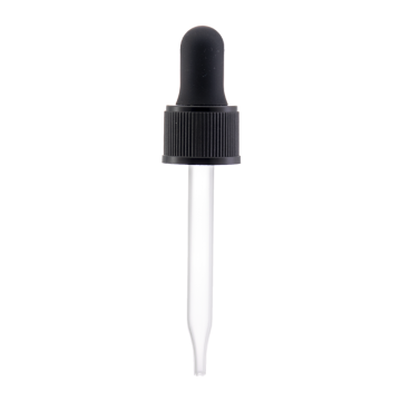 Tampa conta-gotas com nervuras pretas 18/410