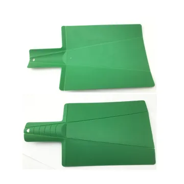 Eco-friendly green kitchen plastic foldable cutting board