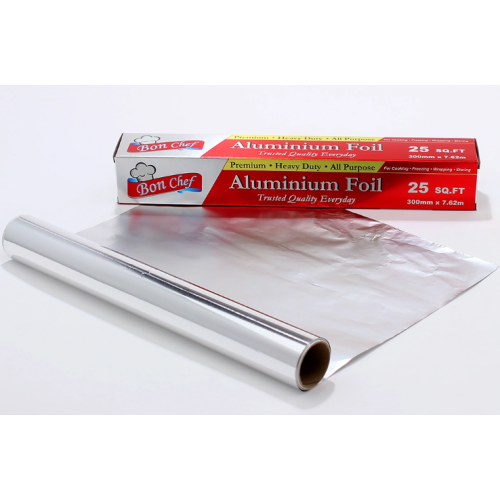 Rollo de papel de aluminio de cocina de 8 m para uso alimentario