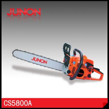 CS5800A petrol chain saw for cutting wood with 18" 20" 22" Guide Bar