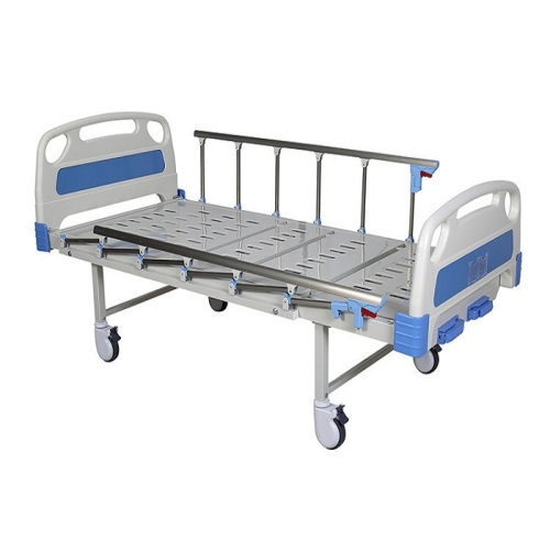 Cama de hospital plegable ajustable con barandilla