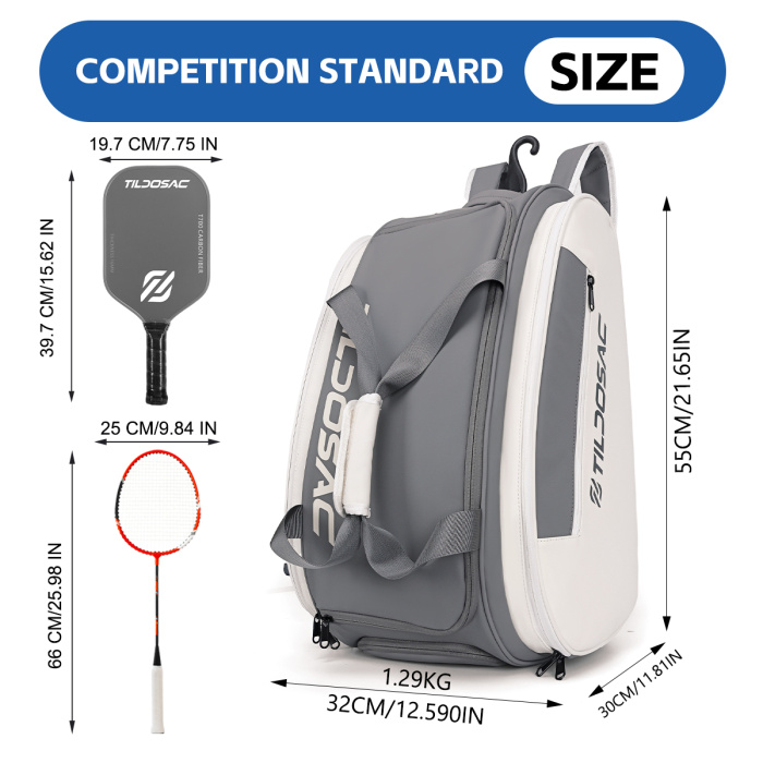 Design Pickleball Bag with Racket Pockets