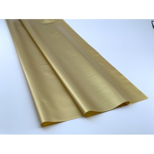 Película de PVC de color dorado translúcido suave
