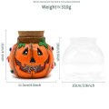 Devil Pumpkin Glass Storage Jar