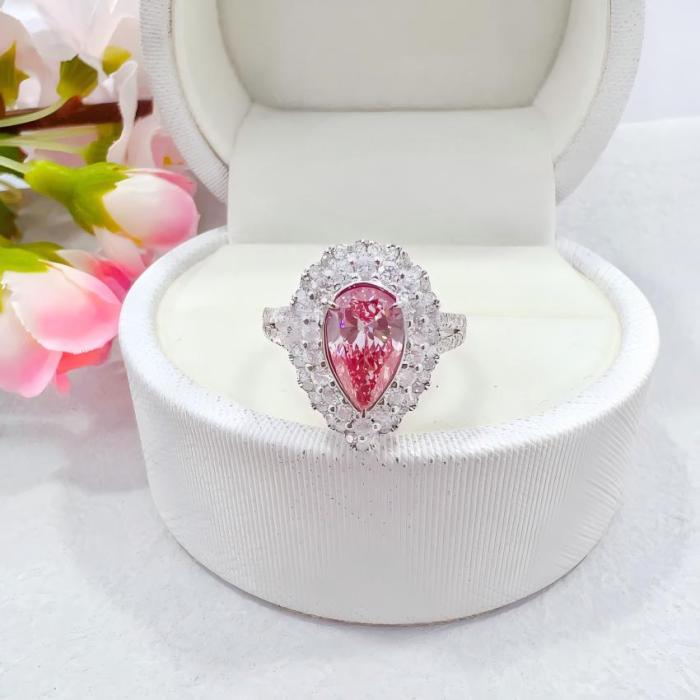 1.01ct الكمثرى الوردي مختبر الماس Y-سبليت للتحويل الدائري