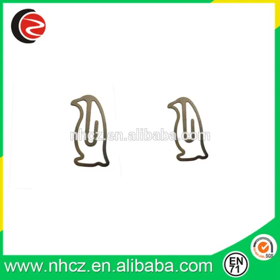 penguin metal bookmark