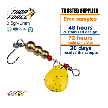 Wholesale Custom THORFORCE 3.5g-4.0g Copper Spoon Spinner Bait for Trout