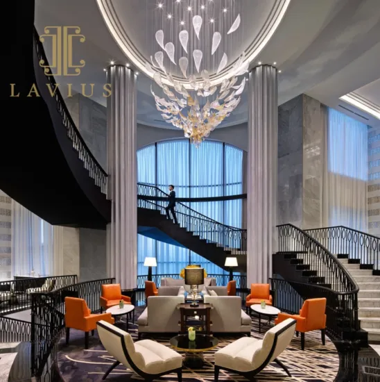 Luxury crystal staircase chandelier