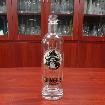 Popular sale super clear glass vodka empty whiskey bottle 750ml