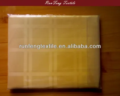 golden satin table cloth