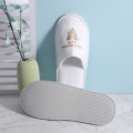 Wholesale Personalized Velour Disposable Guest Slippers