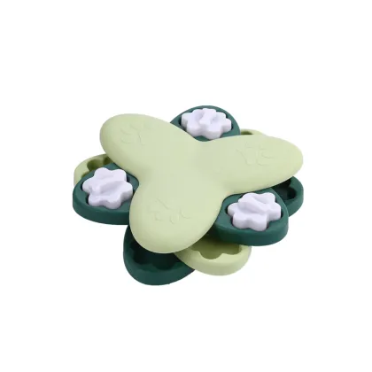 Wholesale Pet Educational Anti-Choking Slow Feed Rotating Puzzle Plate Toys