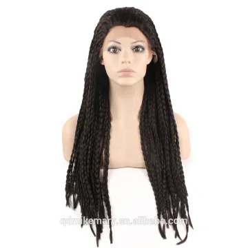 Kinky Twist Braided Synthetic Hair Lace Front Wig