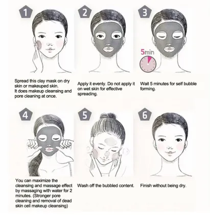 Deep Moisturizing Cleansing Mud Bubble Facial Mask OEM Manufacturer