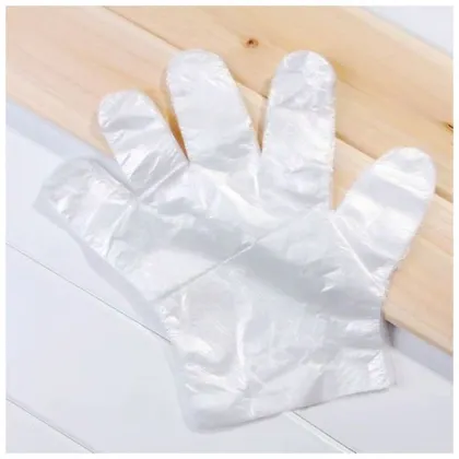 In Stock Dye Hair Blue Tpe Gloves