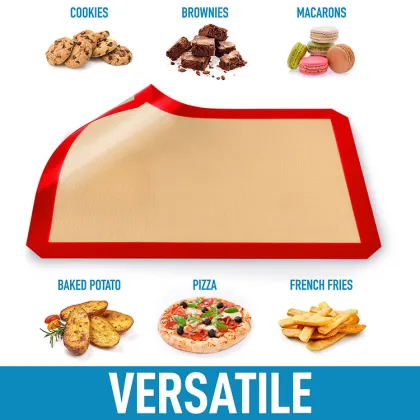 Winco Silicone Non-Slip Baking Mat for Pastry and Food